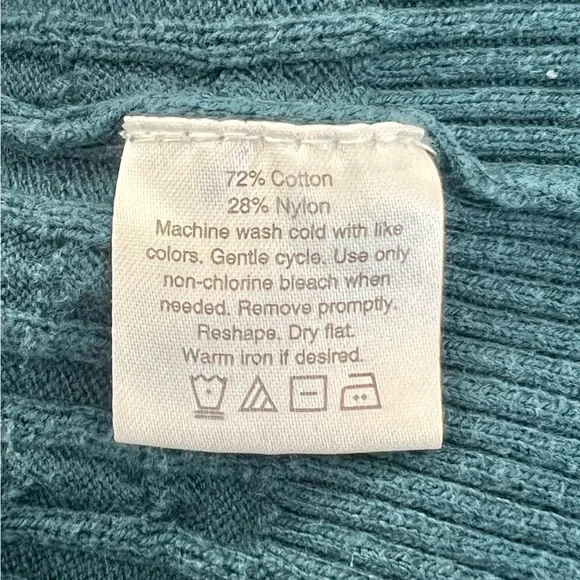 Eddie Bauer Teal Sweater - Picture 4 of 5